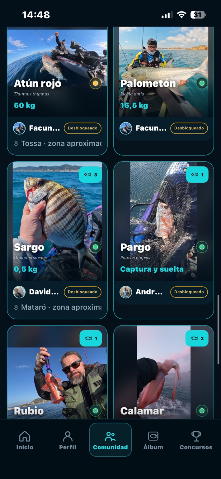 Galería de capturas compartidas